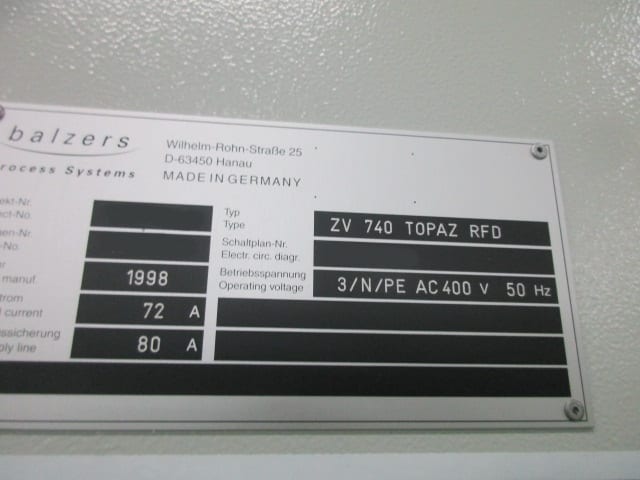 Oerlikon Balzers ZV 740 Topaz RFD