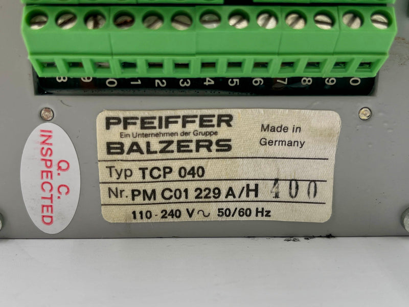 Pfeiffer TCP 040 Vacuum Pump Power Supply