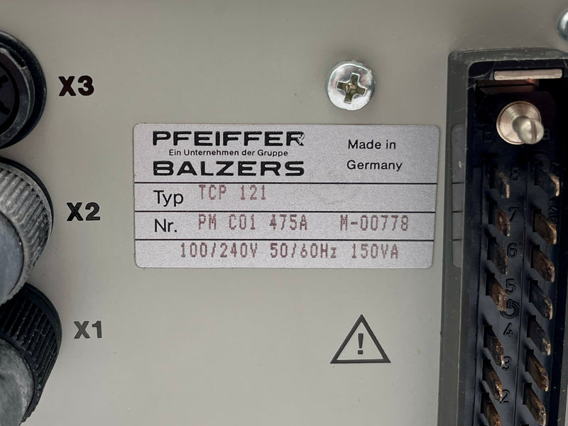 Pfeiffer TCP 121 Vacuum Pump Controller