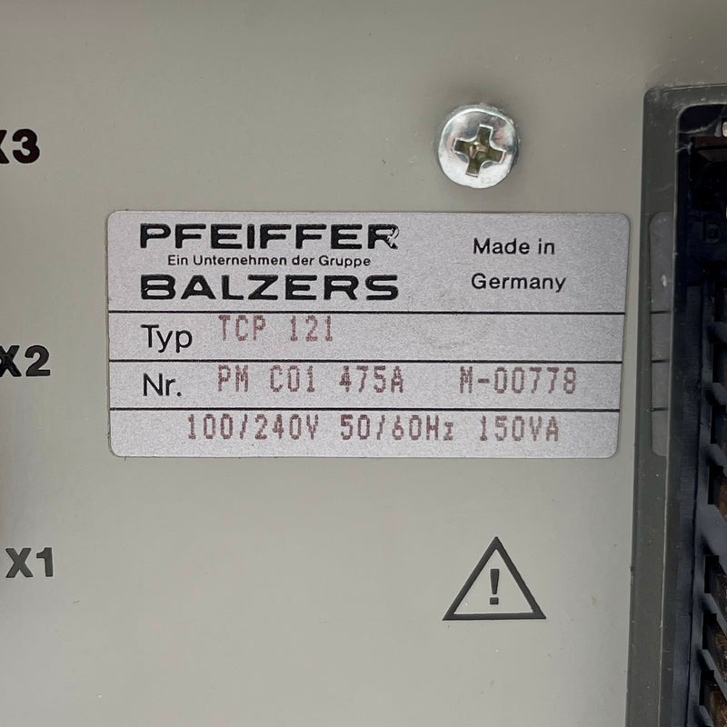 Pfeiffer TCP 121 Vacuum Pump Controller