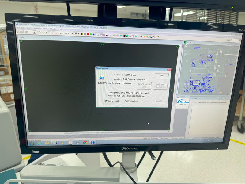 Nordson / Yestech YTV FX AOI (Automated Optical Inspection)