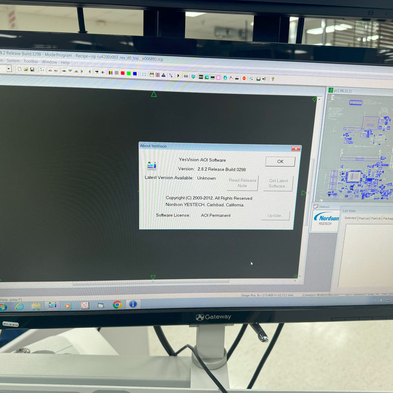 Nordson / Yestech YTV FX AOI (Automated Optical Inspection)