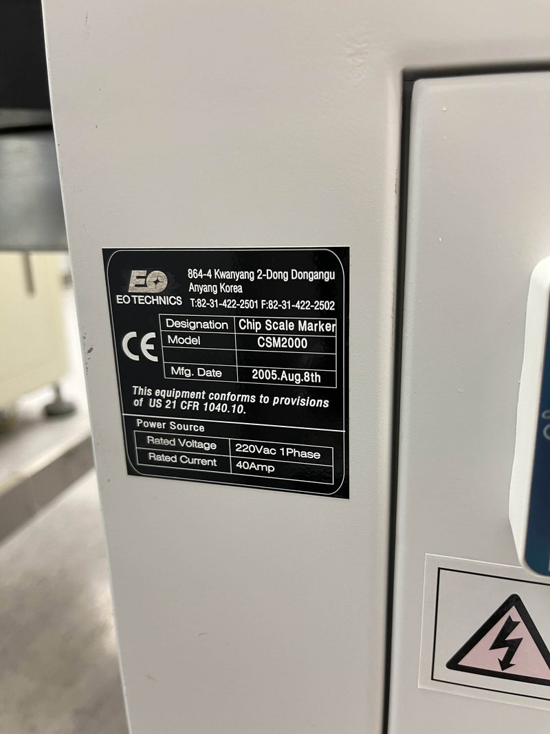 EO Technics CSM 2000 Laser Marker