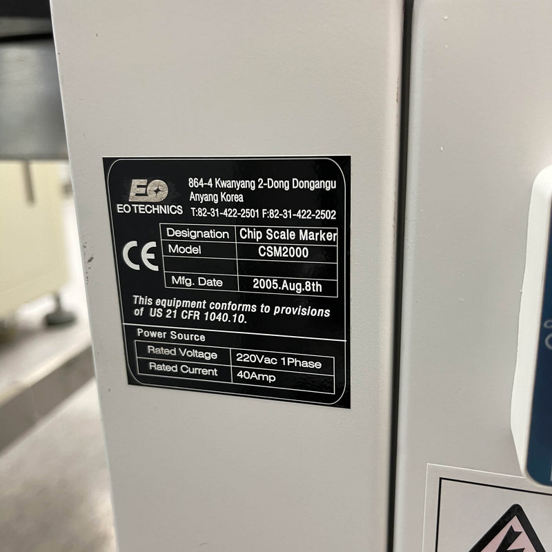 EO Technics CSM 2000 Laser Marker