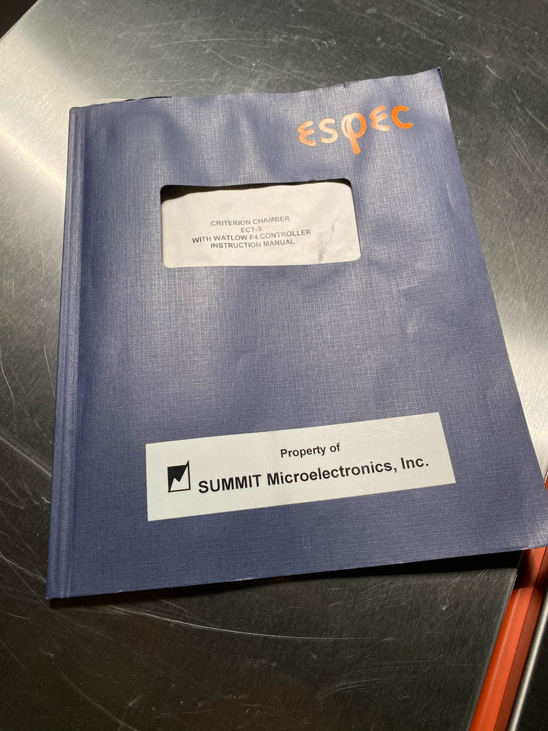 ESPEC ECT 3 Temperature Chamber