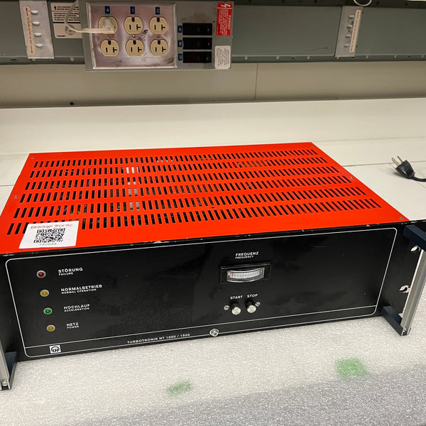 Leybold Turbotronik NT 1000 / 1500 Turbomolecular Pump Controller / Power Supply Unit