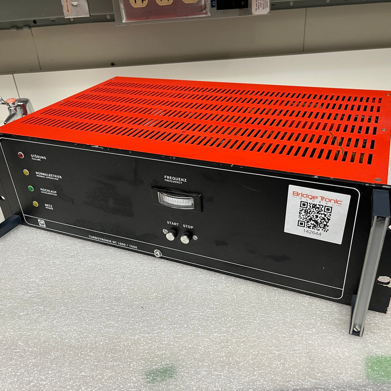 Leybold Turbotronik NT 1000 / 1500 Turbomolecular Pump Controller / Power Supply Unit