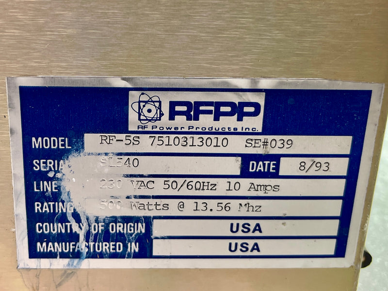 Nordiko RF Generator