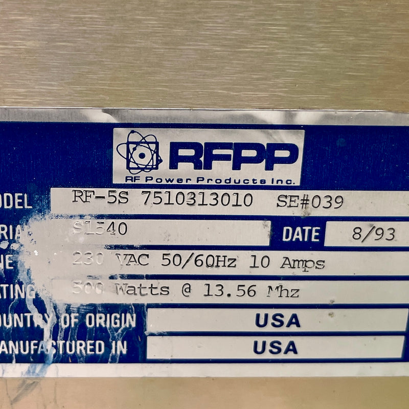 Nordiko RF Generator