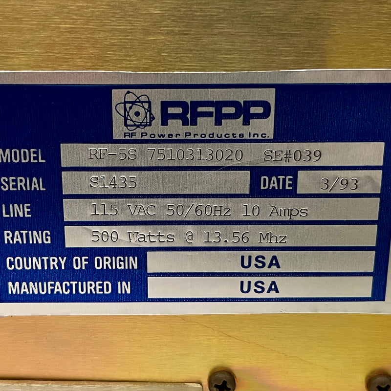 RFPP RF 5 S RF Generator