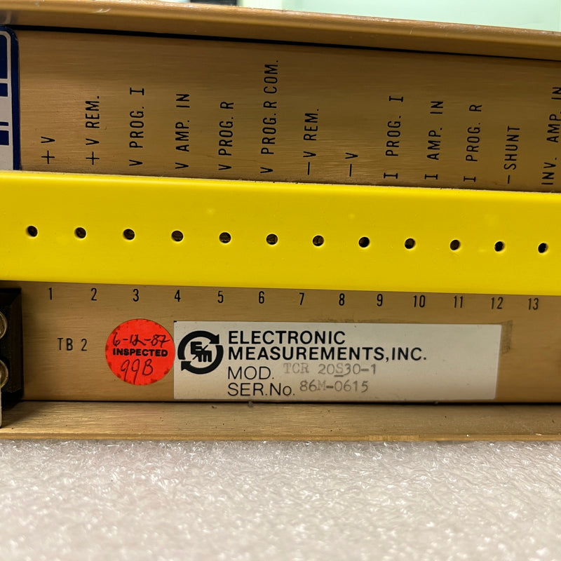 Electronic Measurements TCR 20 S 30 1 Power Supply