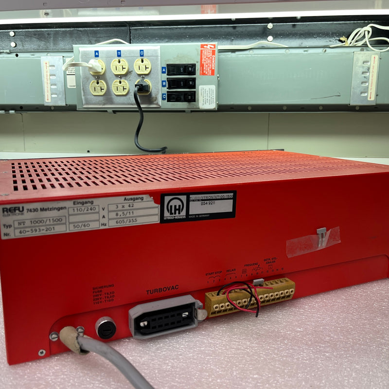 Leybold Turbotronik NT 1000 / 1500 Turbomolecular Pump Controller / Power Supply Unit