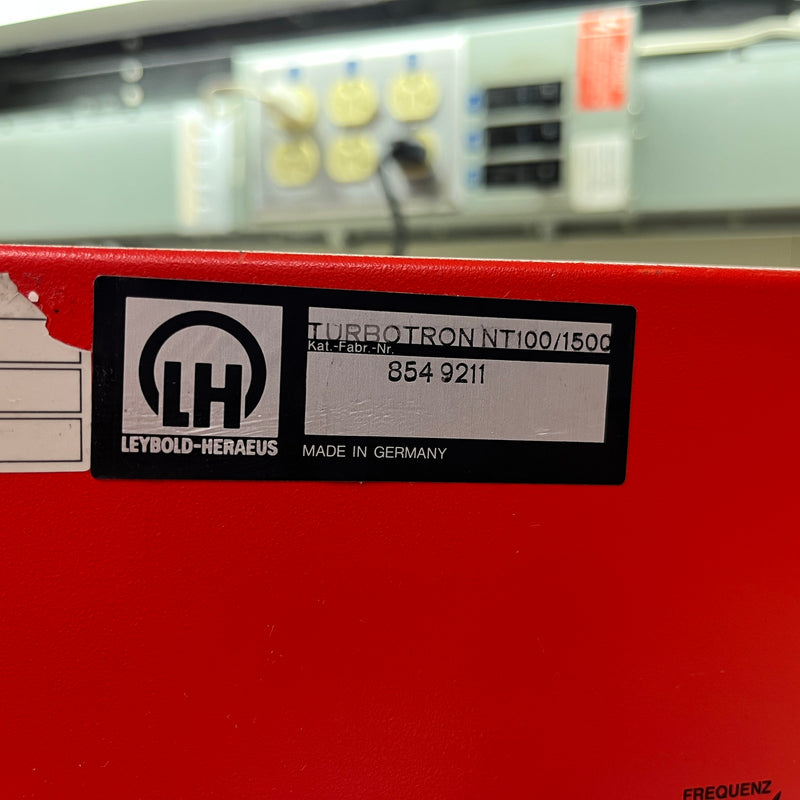 Leybold Turbotronik NT 1000 / 1500 Turbomolecular Pump Controller / Power Supply Unit
