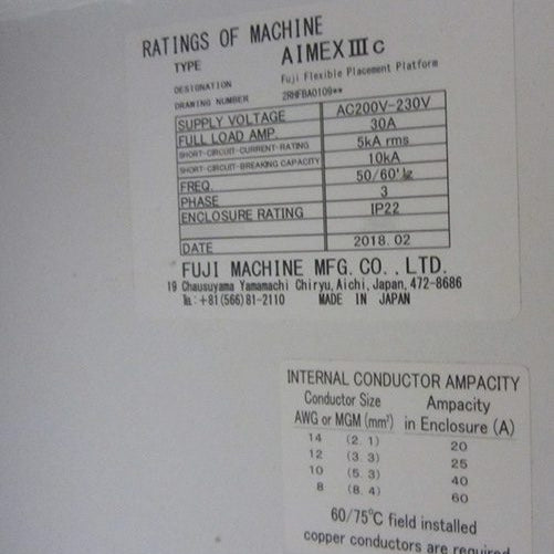 Fuji Aimex IIIC Pick and Place