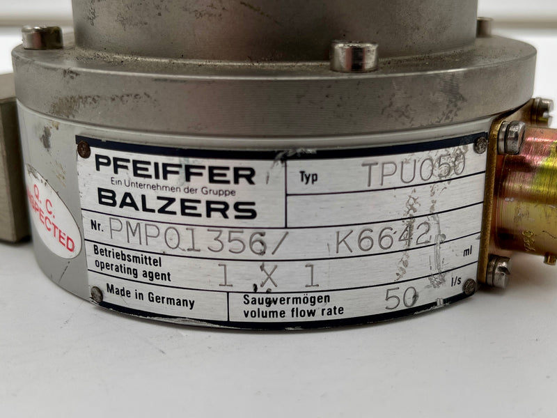 Pfeiffer TPU 050 Turbomolecular Vacuum Pump