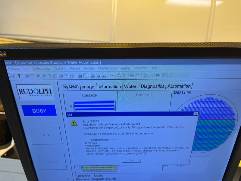 ONTO / Rudolph / August NSX 95 Automatic Defect Inspection Machine