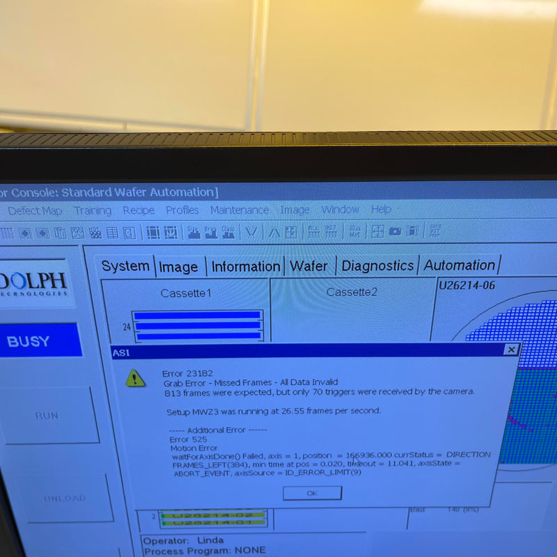 ONTO / Rudolph / August NSX 95 Automatic Defect Inspection Machine