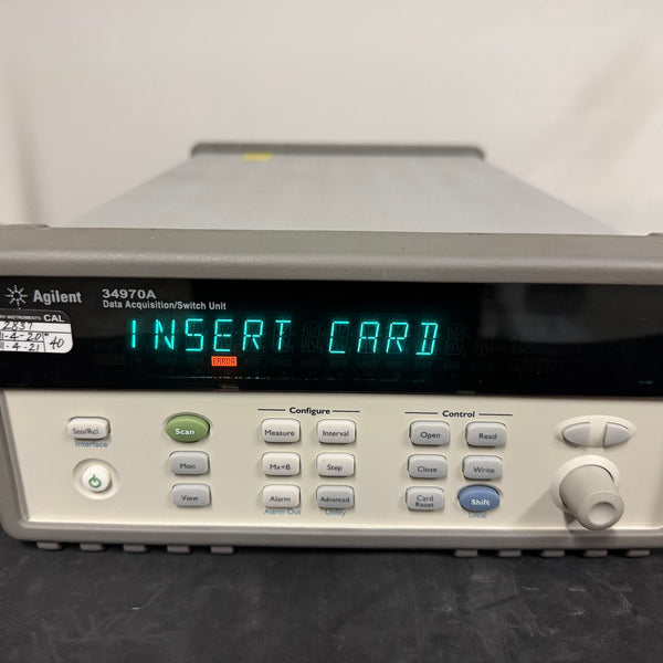 Agilent 34970 A Data Acquisition / Switch Unit