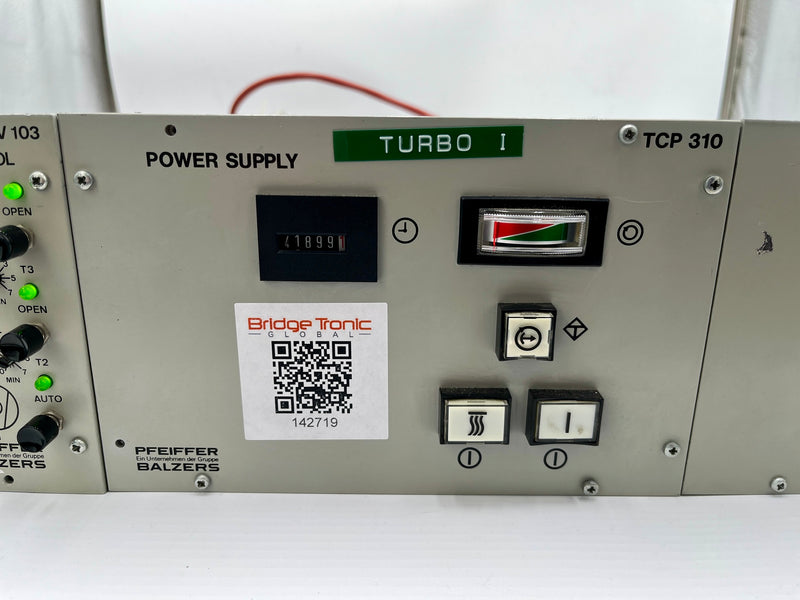 Balzers Pfeiffer TCP 310 Turbo Pump Power Supply
