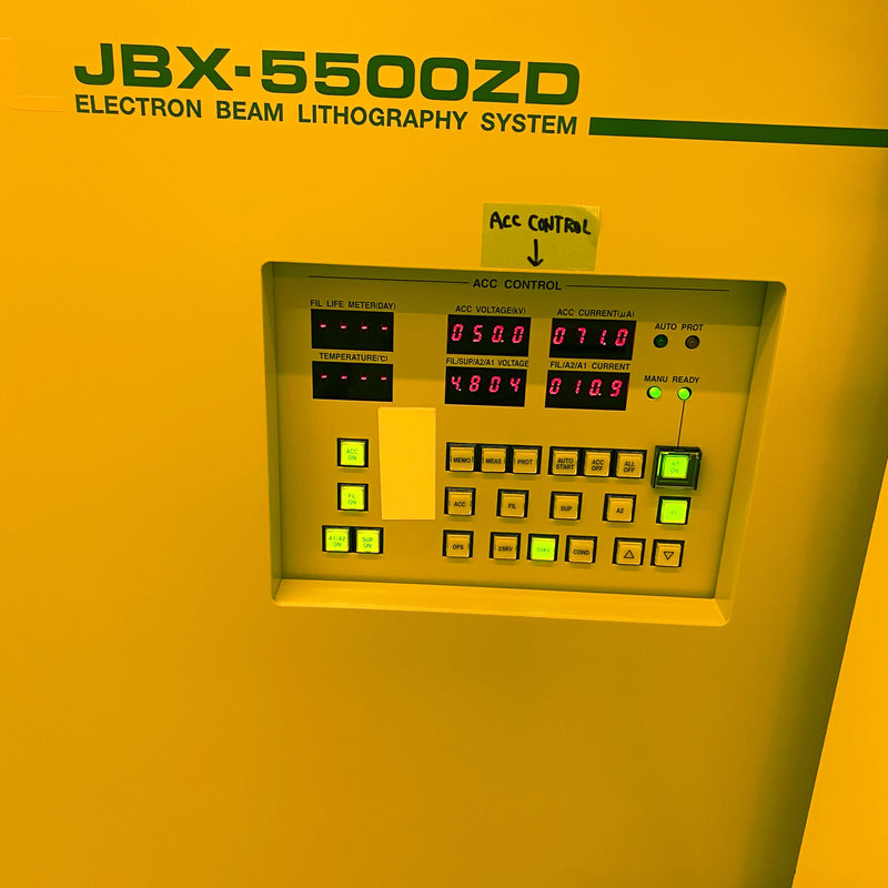 Jeol JBX 5500 FS E-Beam Direct Write Lithography