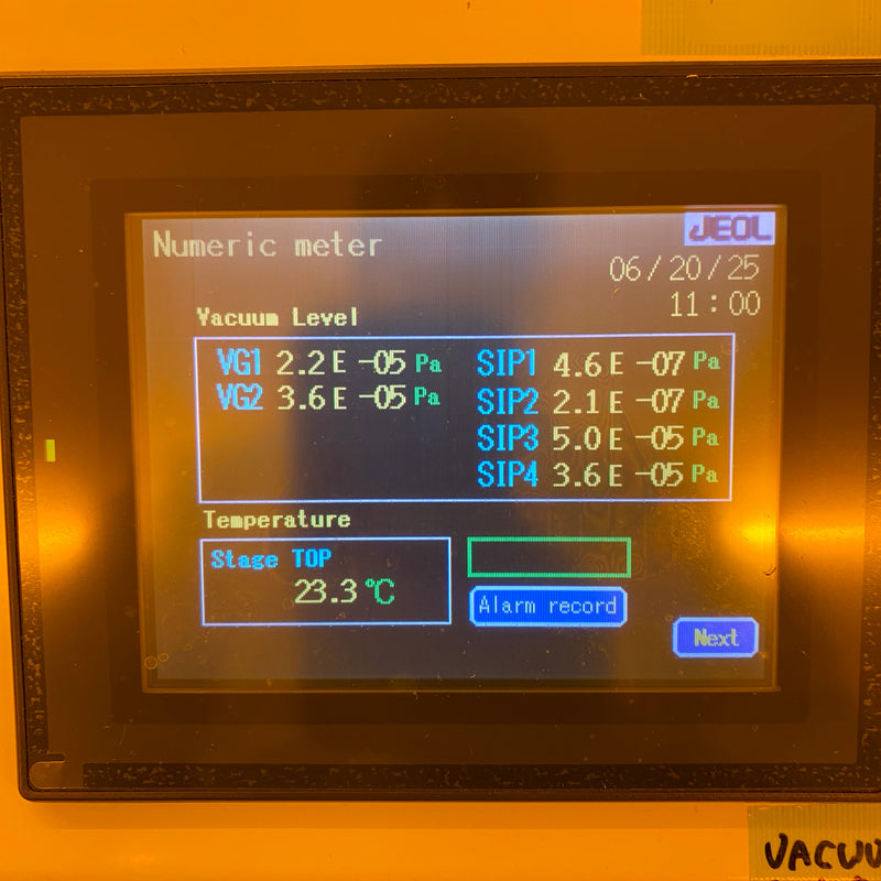 Jeol JBX 5500 FS E-Beam Direct Write Lithography