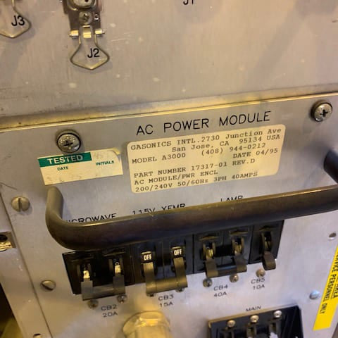 Lam / Novellus / Gasonics Aura 3000 Resist Asher