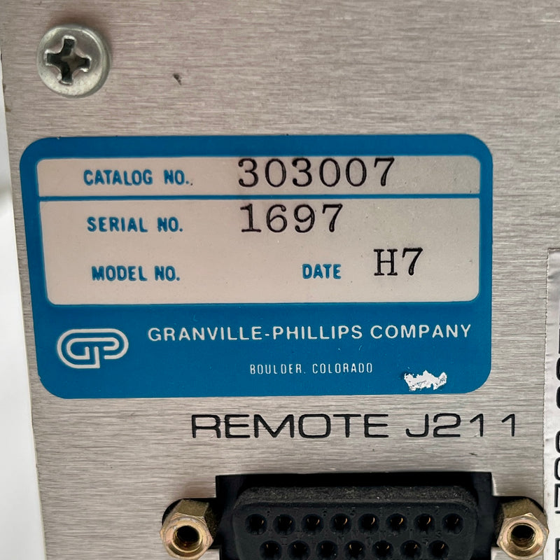 Granville Phillips Series 303 Vacuum Process Controller