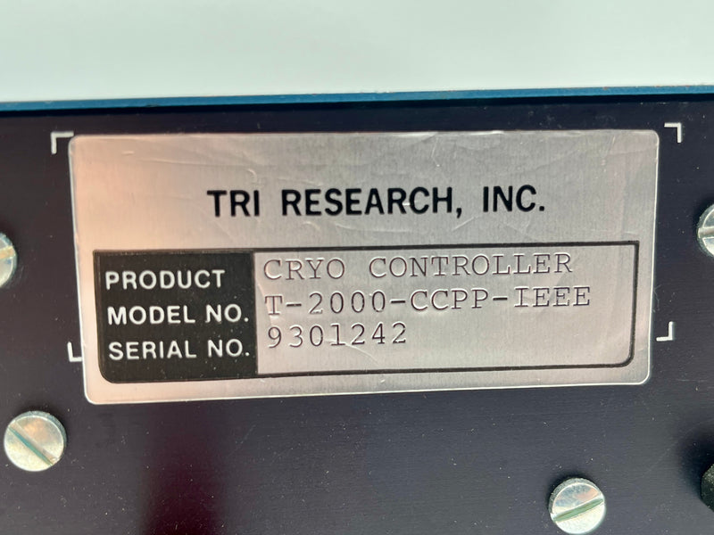 Test Research Inc (TRI) T 2000 Cryo Controller