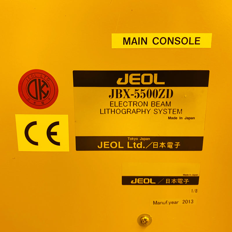 Jeol JBX 5500 FS E-Beam Direct Write Lithography