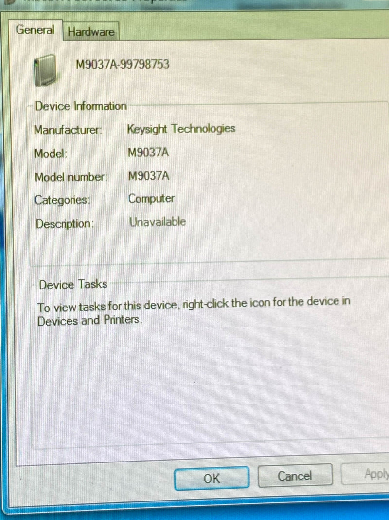 Keysight / Agilent M 9037 A High Performance Embedded Controller