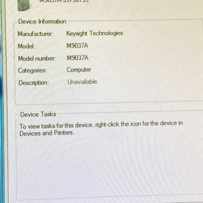 Keysight / Agilent M 9037 A High Performance Embedded Controller