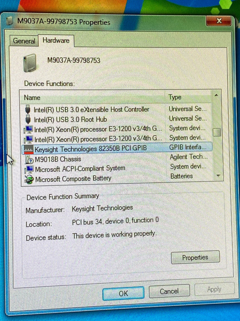 Keysight / Agilent M 9037 A High Performance Embedded Controller