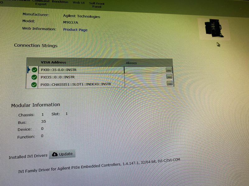 Keysight / Agilent M 9037 A High Performance Embedded Controller