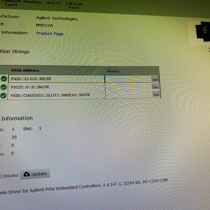 Keysight / Agilent M 9037 A High Performance Embedded Controller