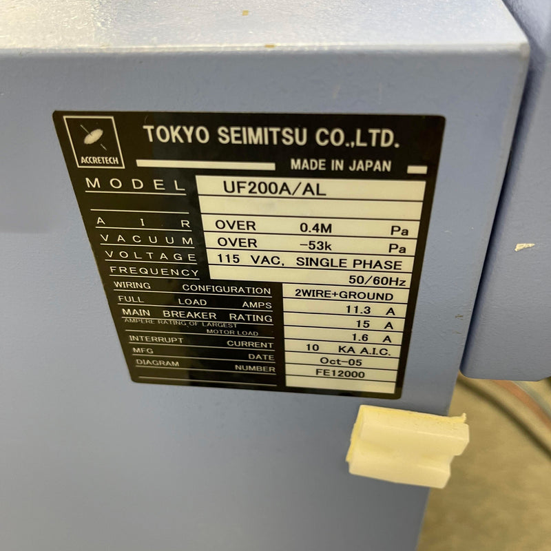 Accretech / TSK UF 200 A Automatic Wafer Prober