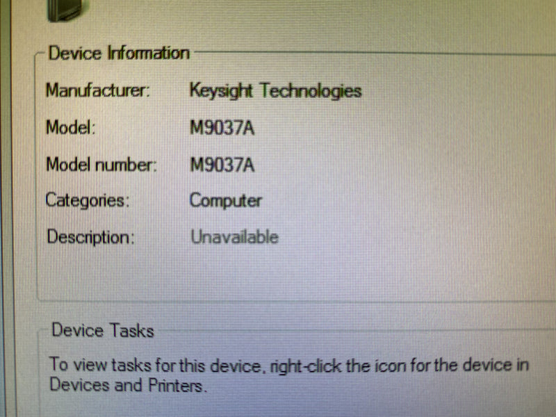 Keysight / Agilent M 9037 A PXIe Embedded Controller