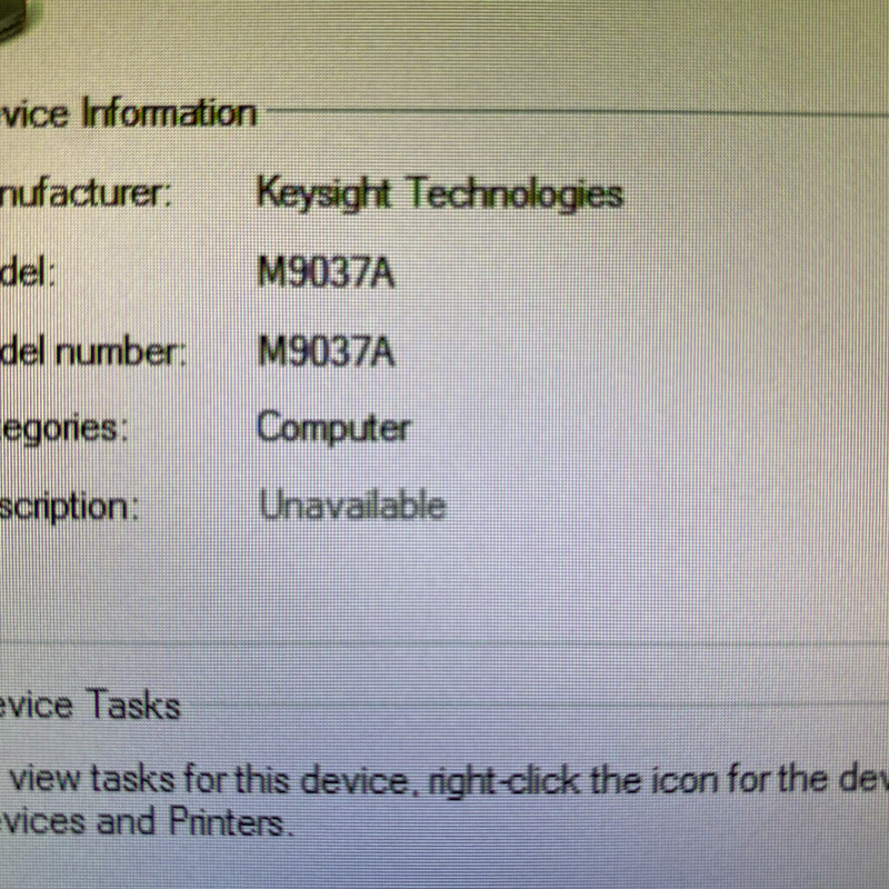 Keysight / Agilent M 9037 A PXIe Embedded Controller