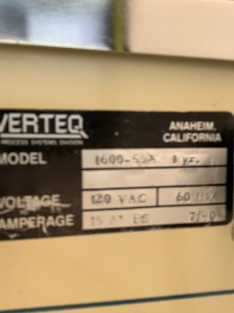 Verteq 1600 55 SRD (Spin Rinse Dryer)