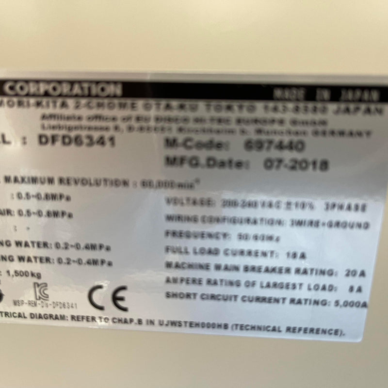 Disco DFD 6341 Automatic Dicing Saw