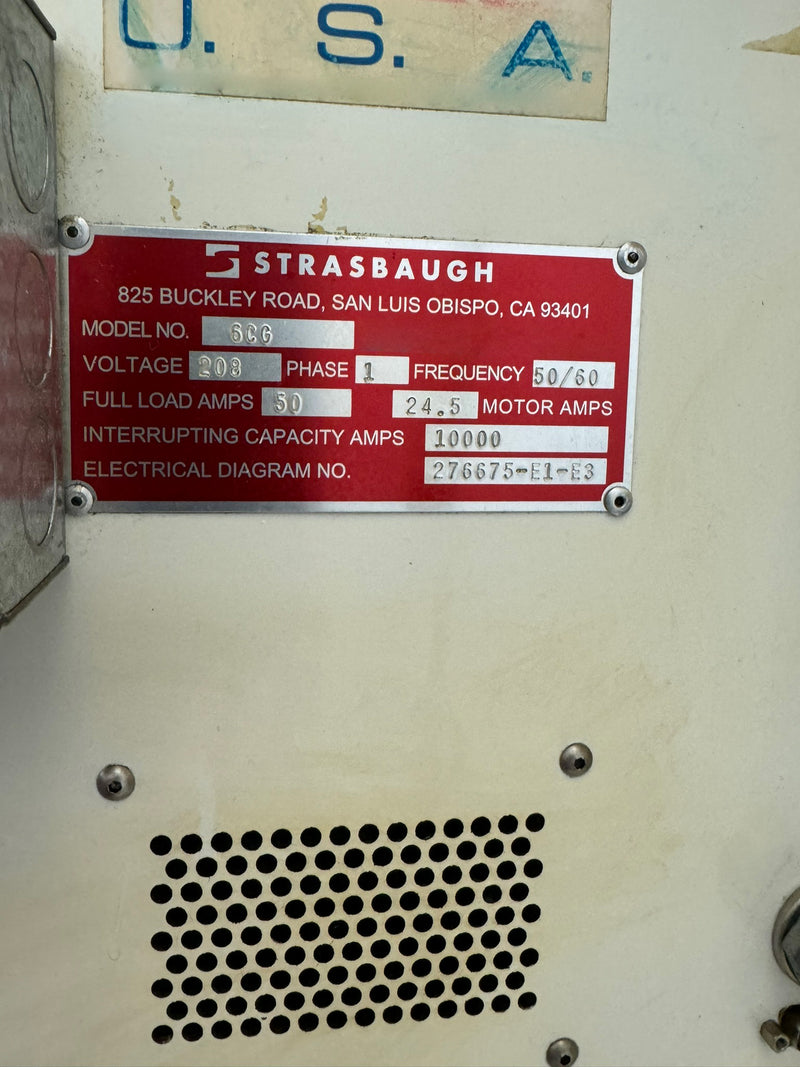 Strasbaugh 6 CG 60
