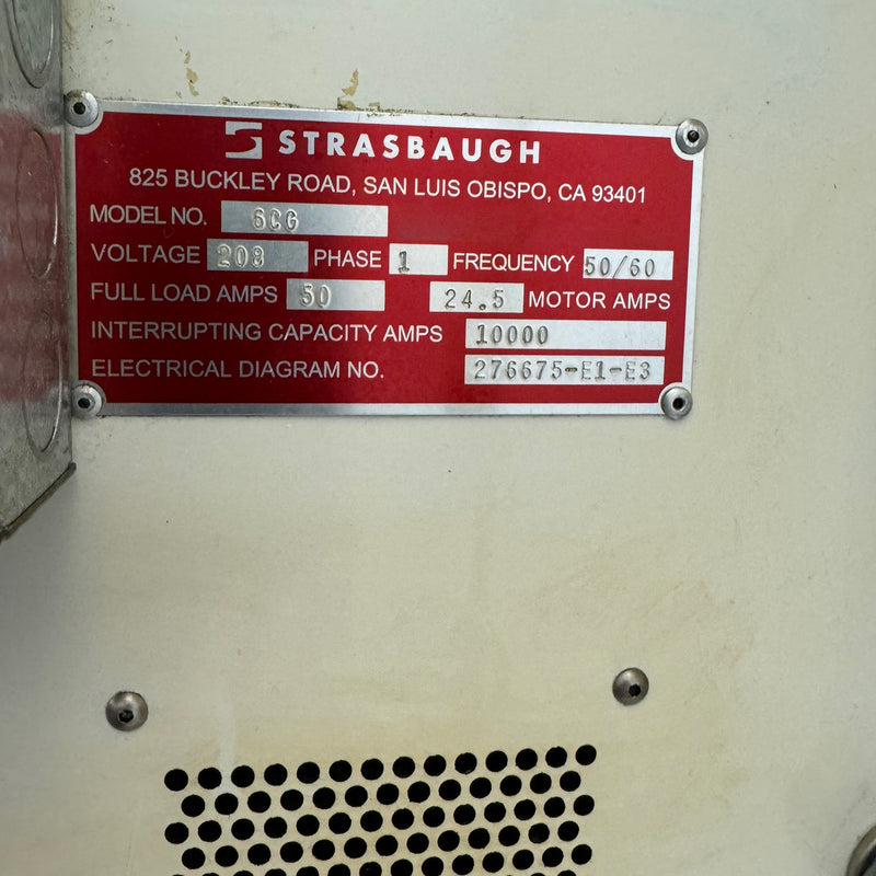 Strasbaugh 6 CG 60