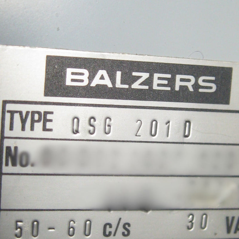 Oerlikon Balzers BAE 301 Freeze Fracture Machine