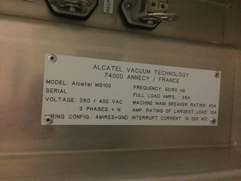 Pfeiffer / Alcatel Speeder 100 Si ICP-DRIE (Inductively Coupled Plasma – Deep Reactive Ion Etcher)