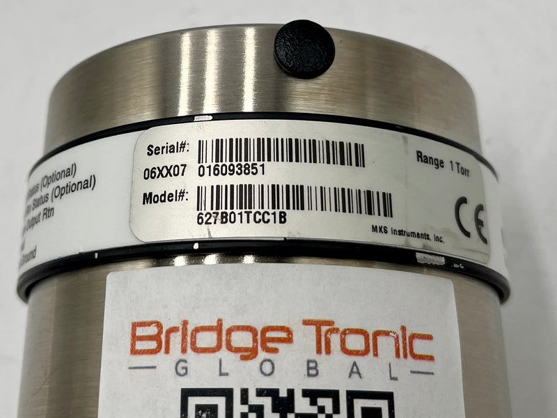 MKS Baratron 627 VOTTCC 1 B Vacuum Pressure Transducer