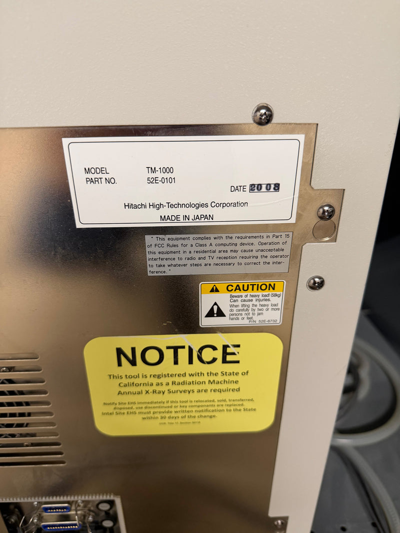 Hitachi TM 1000 E SE Microscope