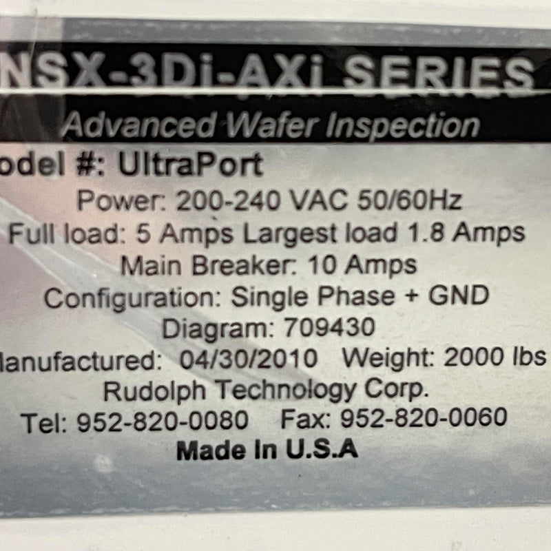 ONTO / Rudolph / August NSX 115 Advanced Wafer Inspection