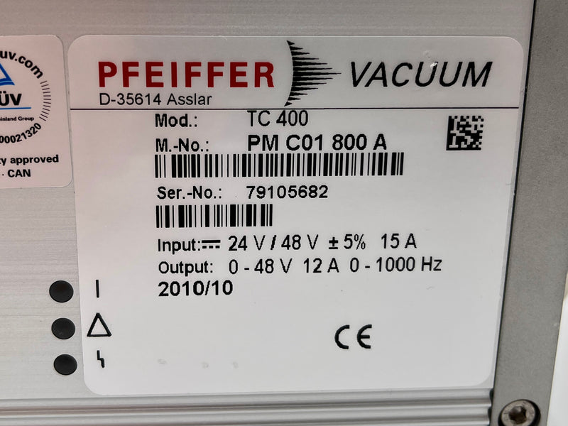 Pfeiffer HiPace 300 Turbomolecular Vacuum Pump System