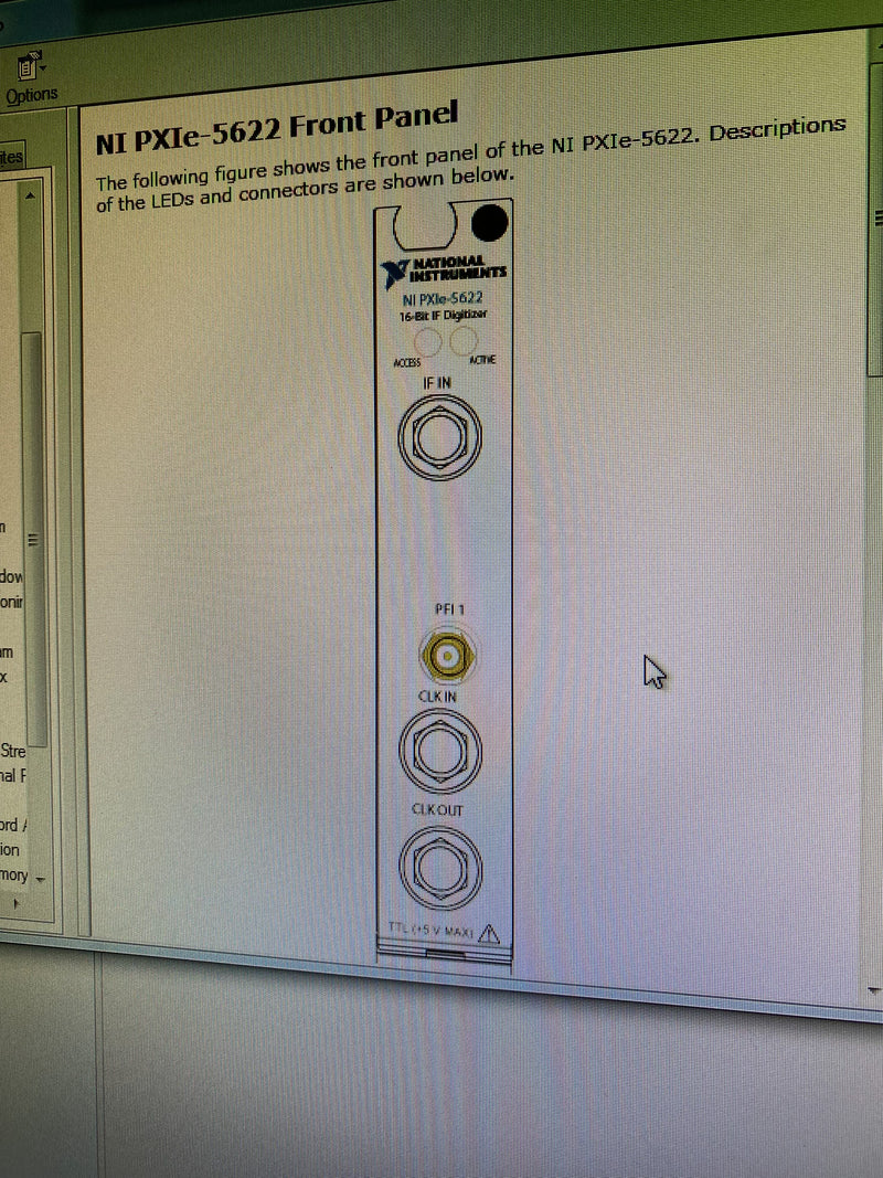 National Instruments NI PXIe 5622 IF Digitizer