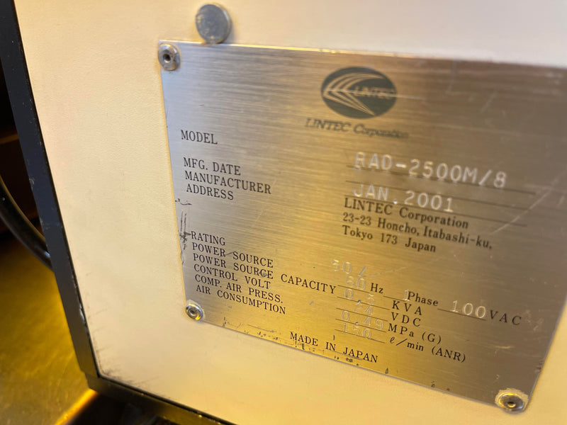 Lintec RAD 2500 M Saw Mounter