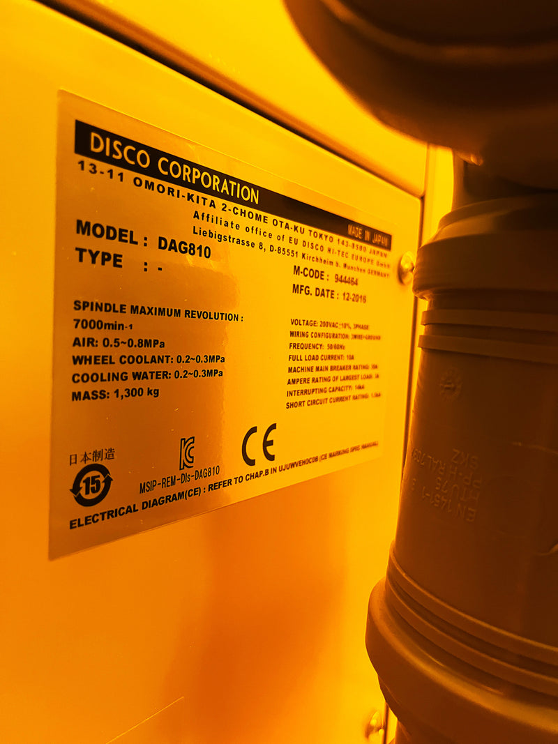 Disco DAG 810 Back Grinder